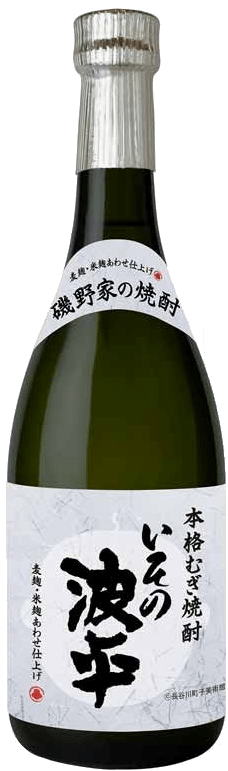 いその波平 サザエさん公認本格むぎ焼酎のボトル画像