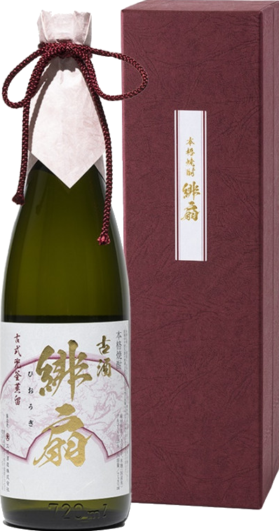 古酒緋扇 兜釜蒸留7年古酒のボトル画像